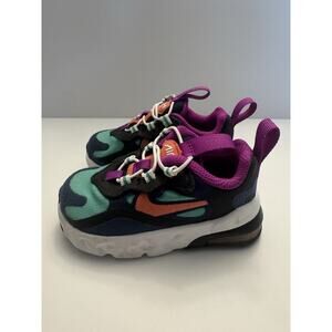 Nike Air Max 270 React Toddler 4C CW7007-400 Multicolor Sneakers Kids Shoes